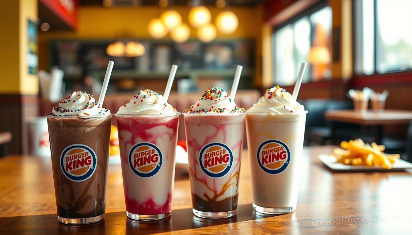 burger king shakes menu