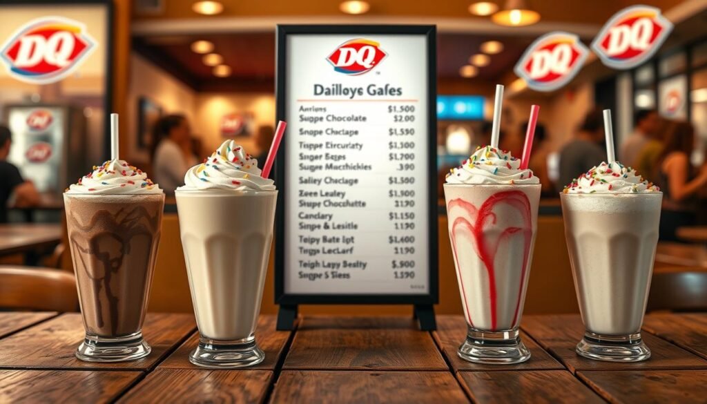 dairy queen milkshake prices
