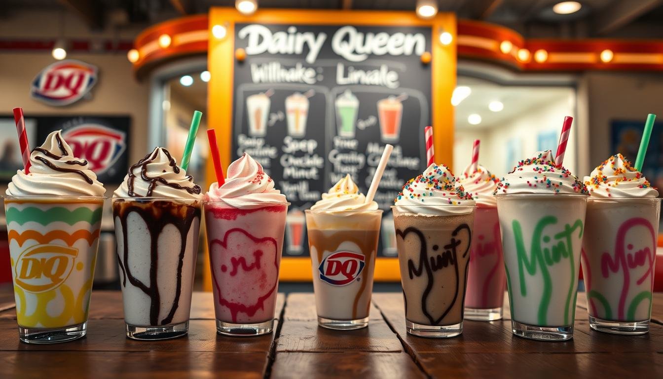 dairy queen milkshakes menu