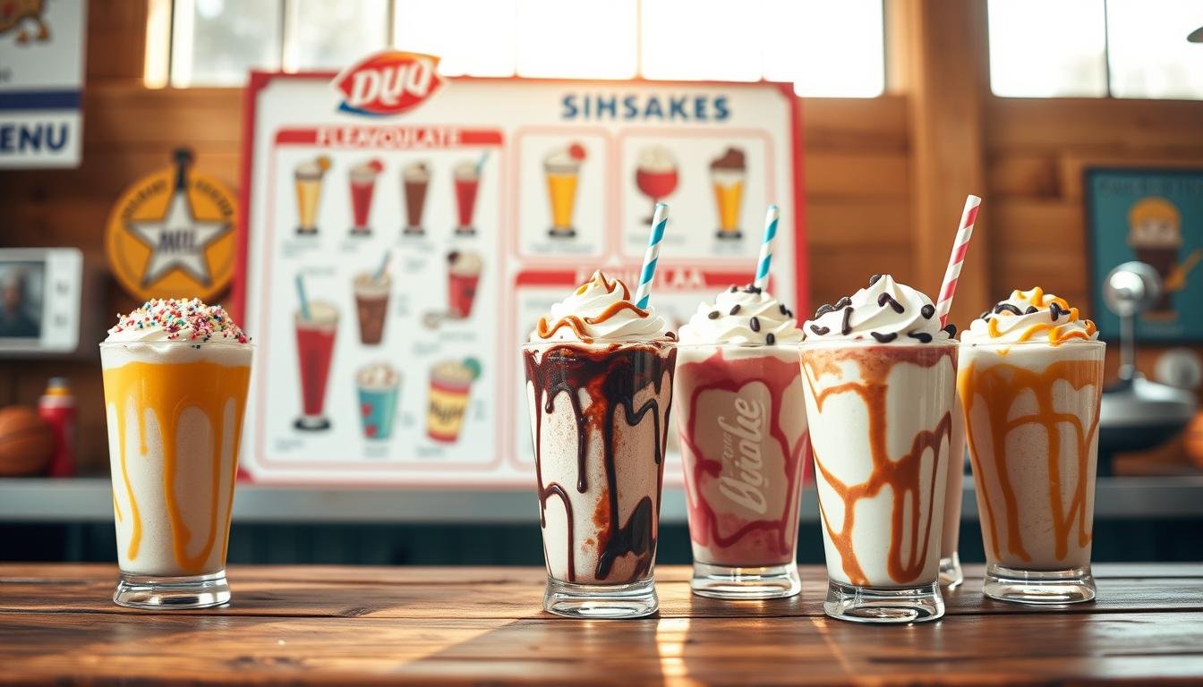dairy queen shakes menu