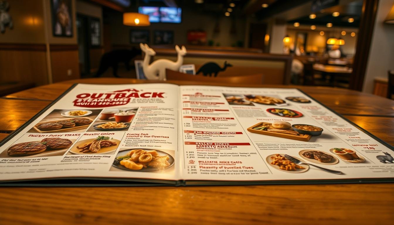 outback steakhouse menu with pricing