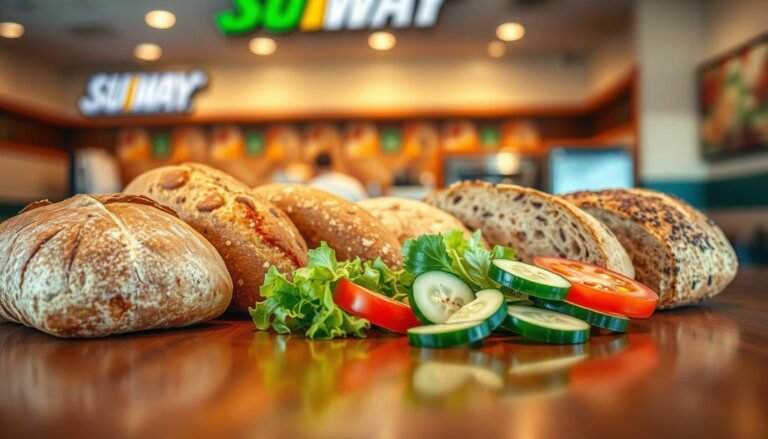 subway menu bread