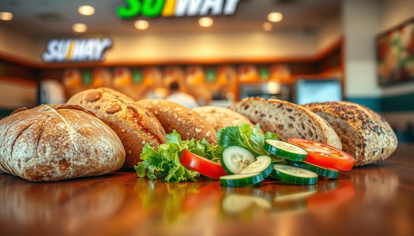subway menu bread