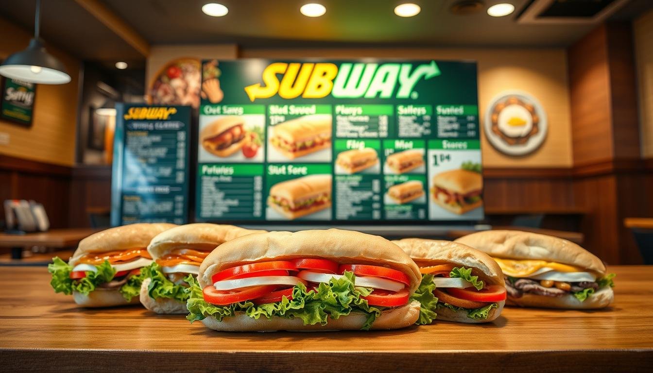 subway subs menu